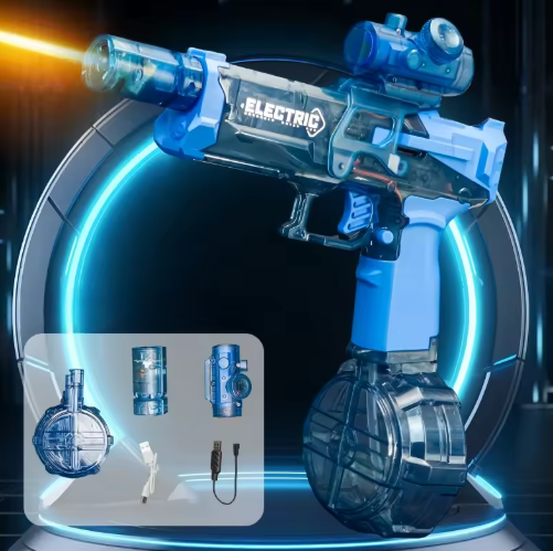 Elektrisch Waterpistool voor Kinderen – Automatische Hogedruk Watergun voor Zomer, Strand & Tuin