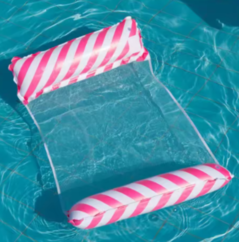 Opvouwbare Opblaasbare Loungestoel met Netrugleuning – Voor Zwembad & Strand