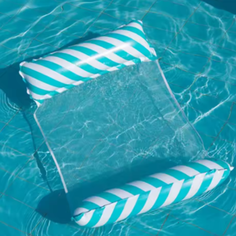 Opvouwbare Opblaasbare Loungestoel met Netrugleuning – Voor Zwembad & Strand