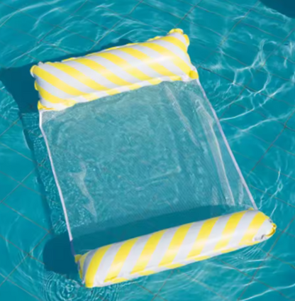 Opvouwbare Opblaasbare Loungestoel met Netrugleuning – Voor Zwembad & Strand
