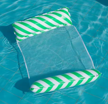Opvouwbare Opblaasbare Loungestoel met Netrugleuning – Voor Zwembad & Strand