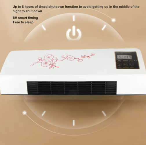 Draagbare Airco met Verwarming & Koeling – Wandmodel Ventilator voor Slaapkamer of Badkamer
