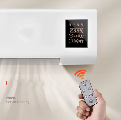 Draagbare Airco met Verwarming & Koeling – Wandmodel Ventilator voor Slaapkamer of Badkamer