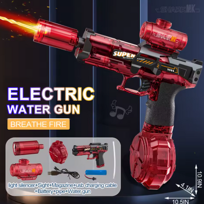 Elektrisch Waterpistool voor Kinderen – Automatische Hogedruk Watergun voor Zomer, Strand & Tuin