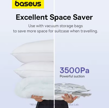 Baseus Draadloze Mini Luchtcompressor – Elektrische Luchtpomp voor Luchtbedden, Zwemringen & Opblaasmatten